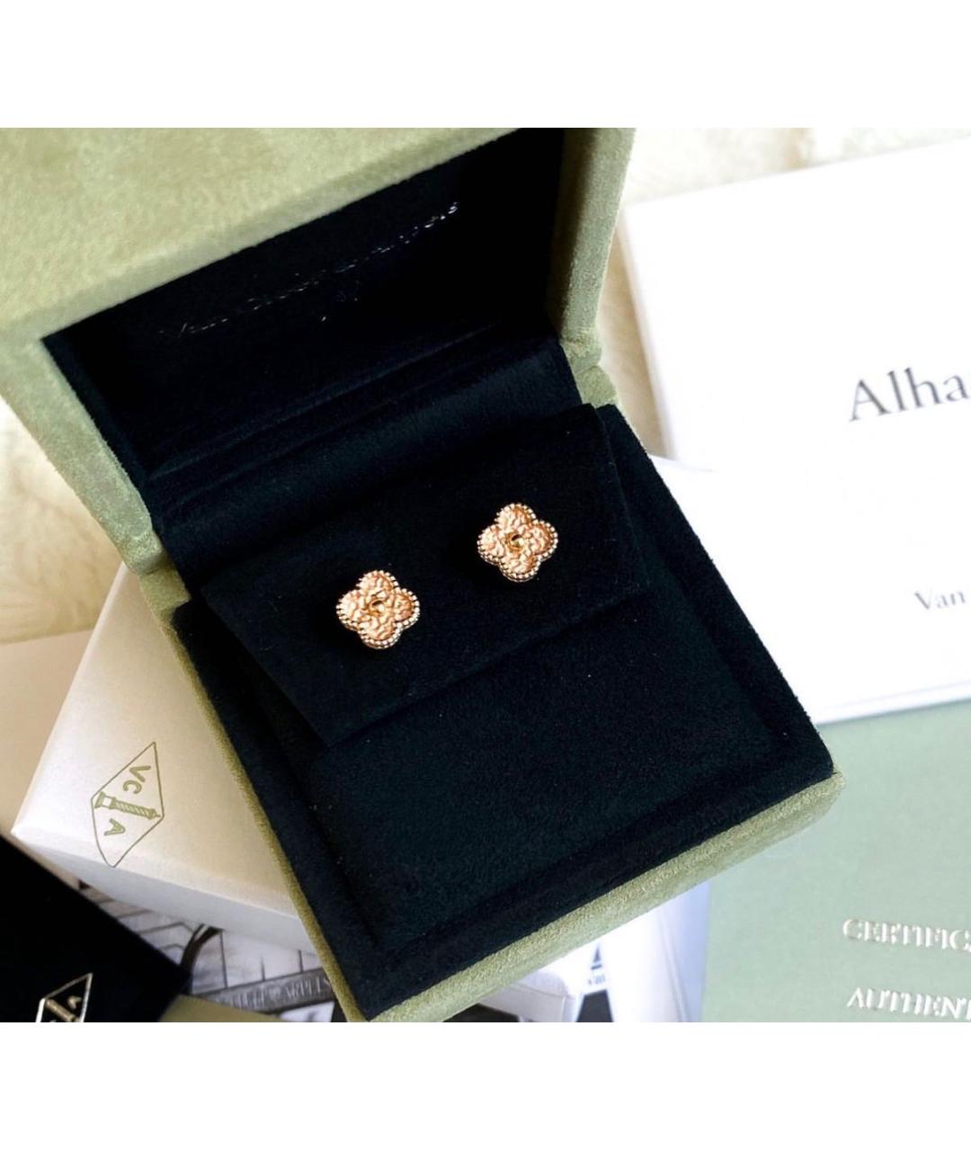 VAN CLEEF & ARPELS Золотые серьги из розового золота, фото 3
