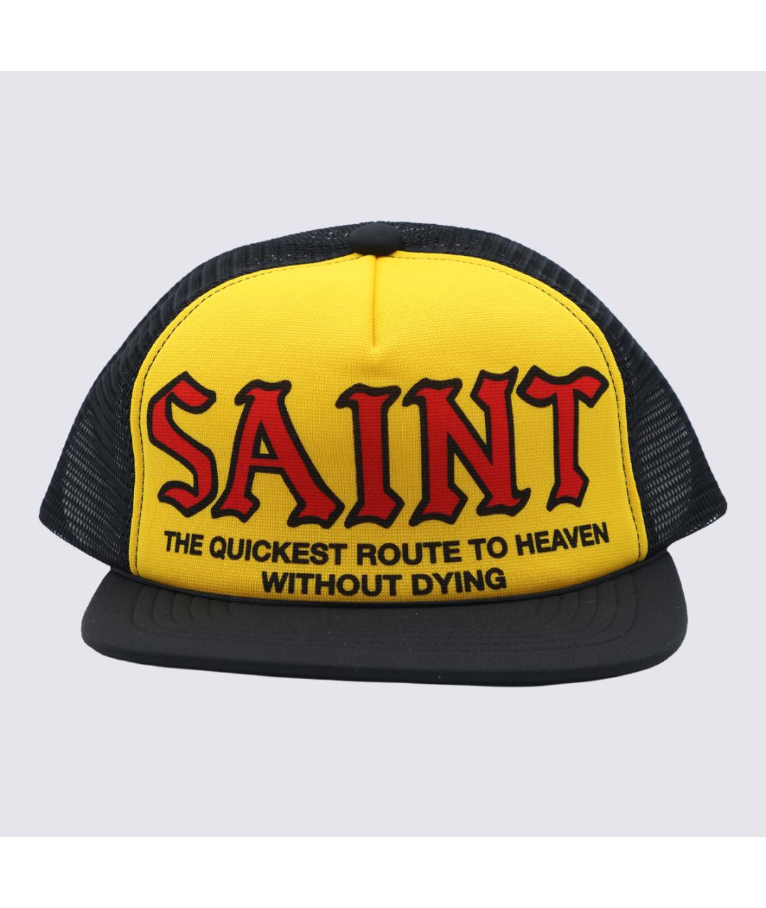 SAINT Mxxxxxx Желтая синтетическая кепка/бейсболка, фото 4