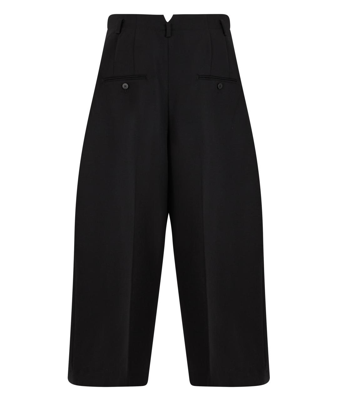 JACQUEMUS Черные хлопковые брюки широкие, фото 2