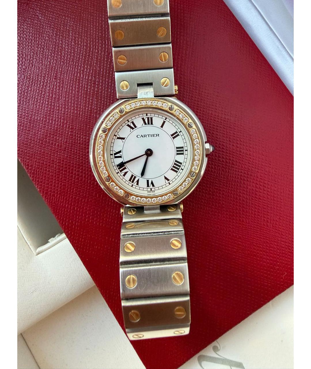 CARTIER Серебряные часы из белого золота, фото 5