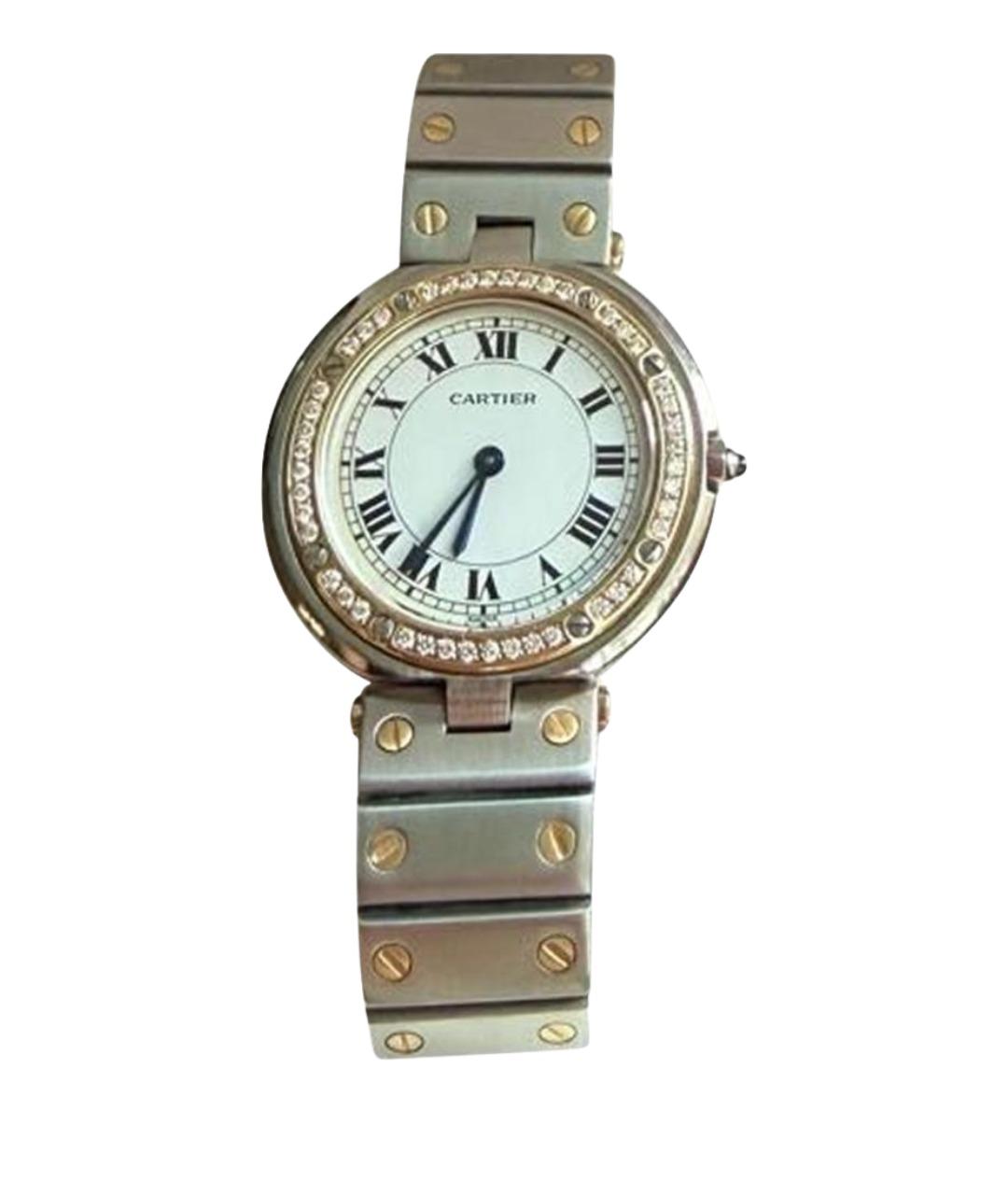 CARTIER Серебряные часы из белого золота, фото 1