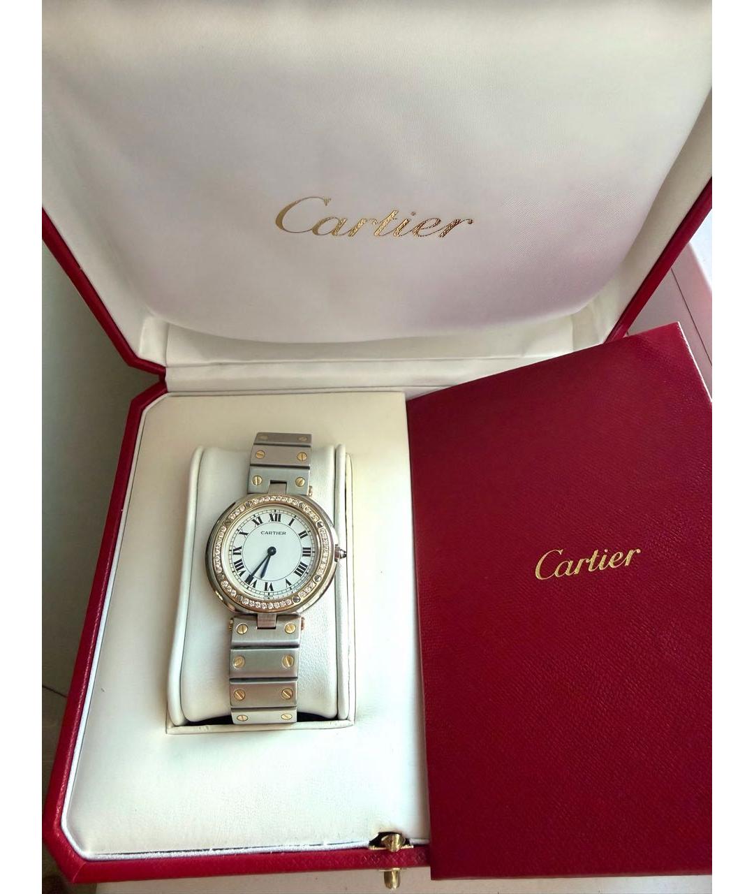 CARTIER Серебряные часы из белого золота, фото 6