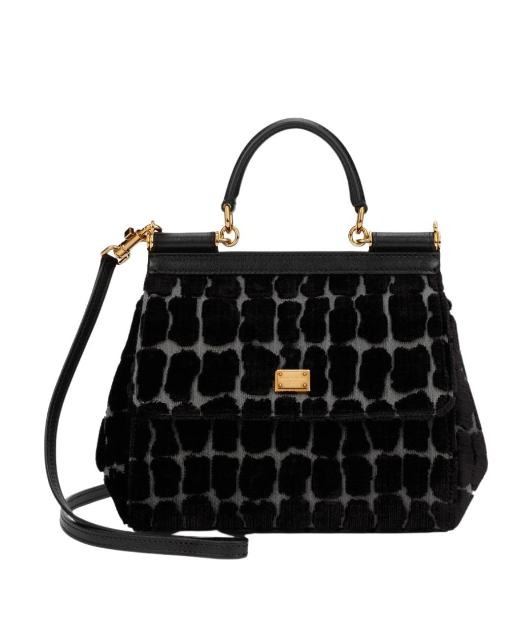 DOLCE&GABBANA Черная сумка тоут, фото 1