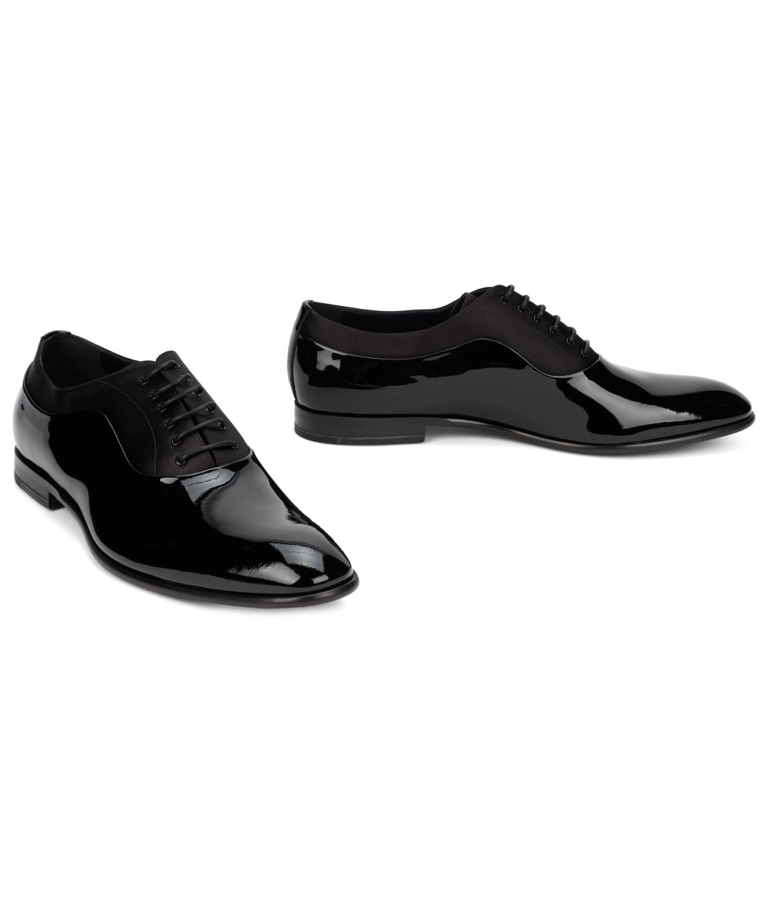 DOLCE&GABBANA Черные туфли из лакированной кожи, фото 2