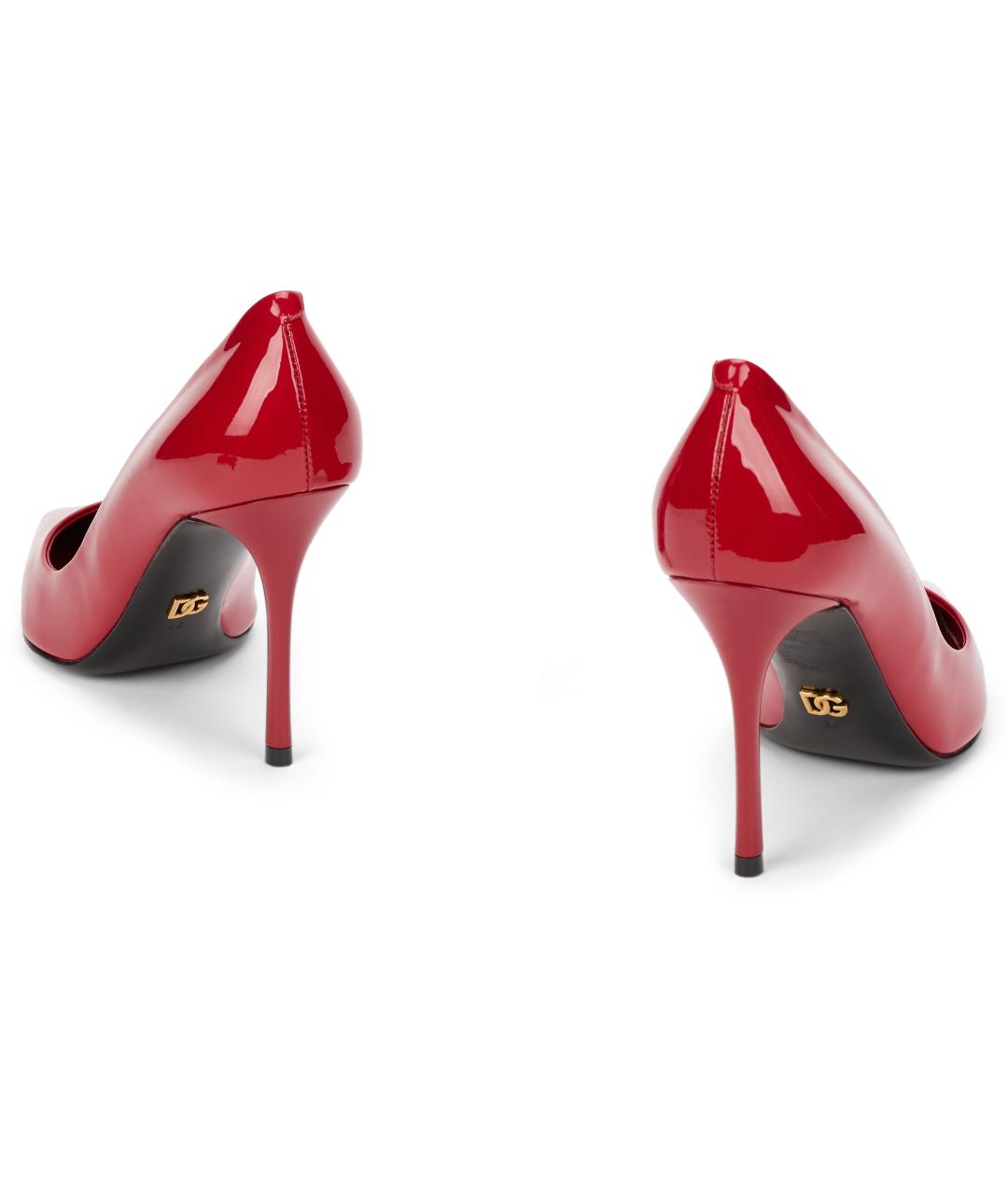 DOLCE&GABBANA Красные туфли из лакированной кожи, фото 3