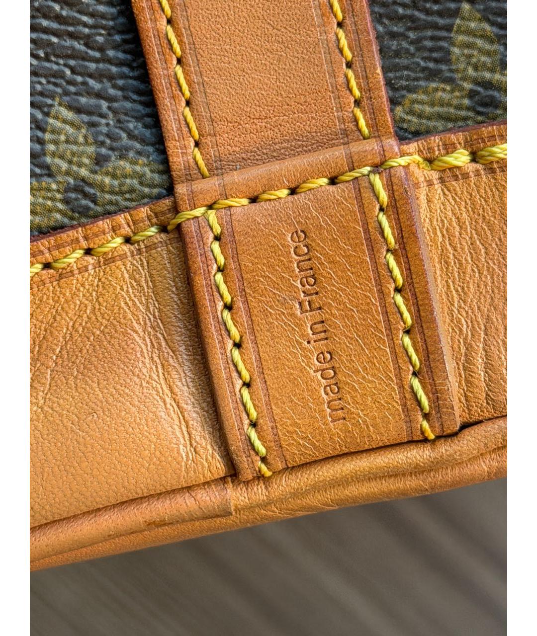 LOUIS VUITTON Коричневая сумка тоут из канвы, фото 7