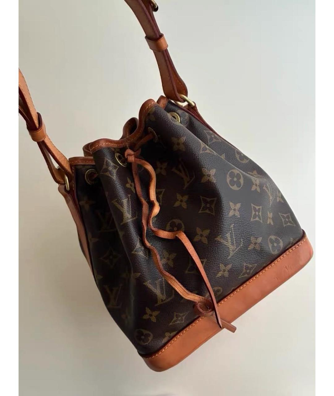 LOUIS VUITTON Коричневая сумка тоут из канвы, фото 9