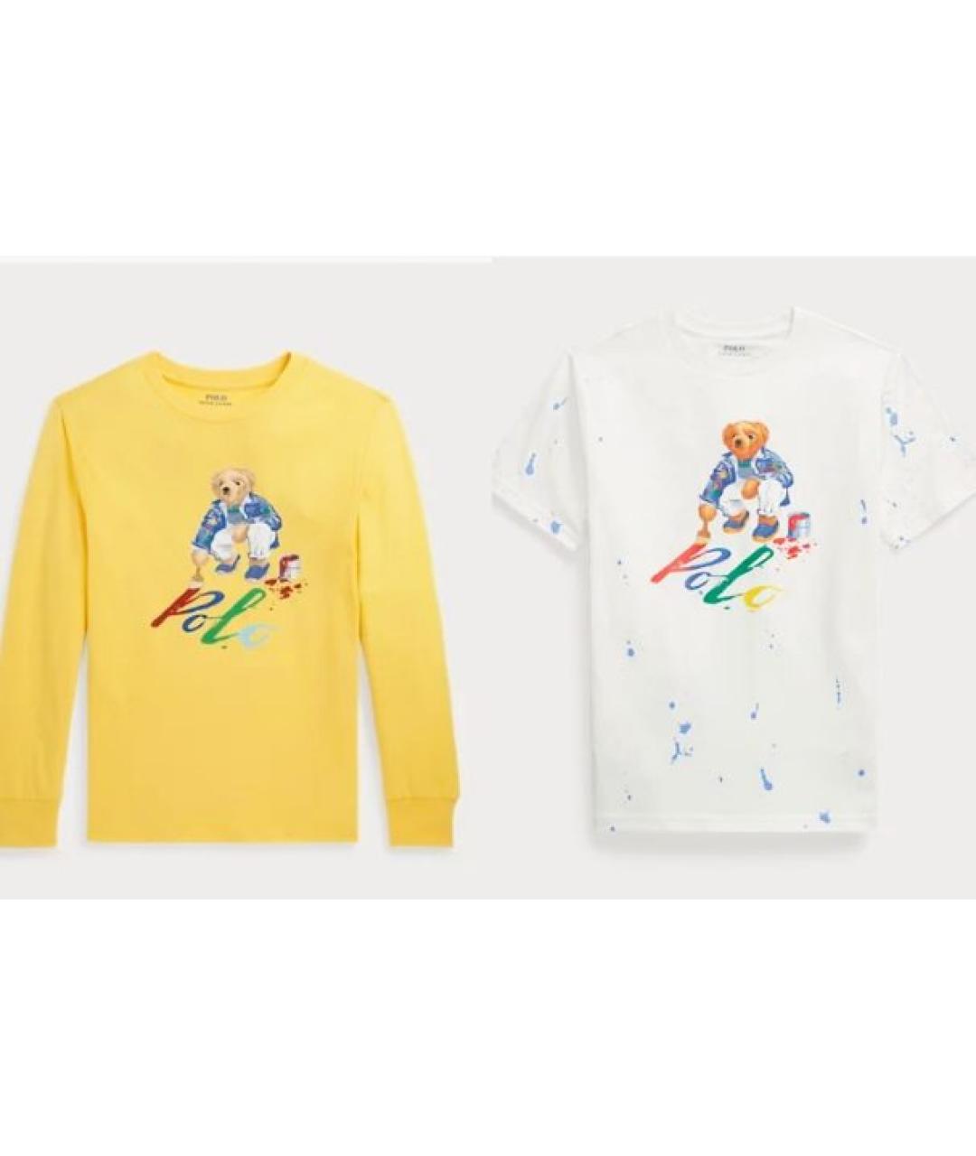 POLO RALPH LAUREN Мульти хлопковая детская футболка, фото 9