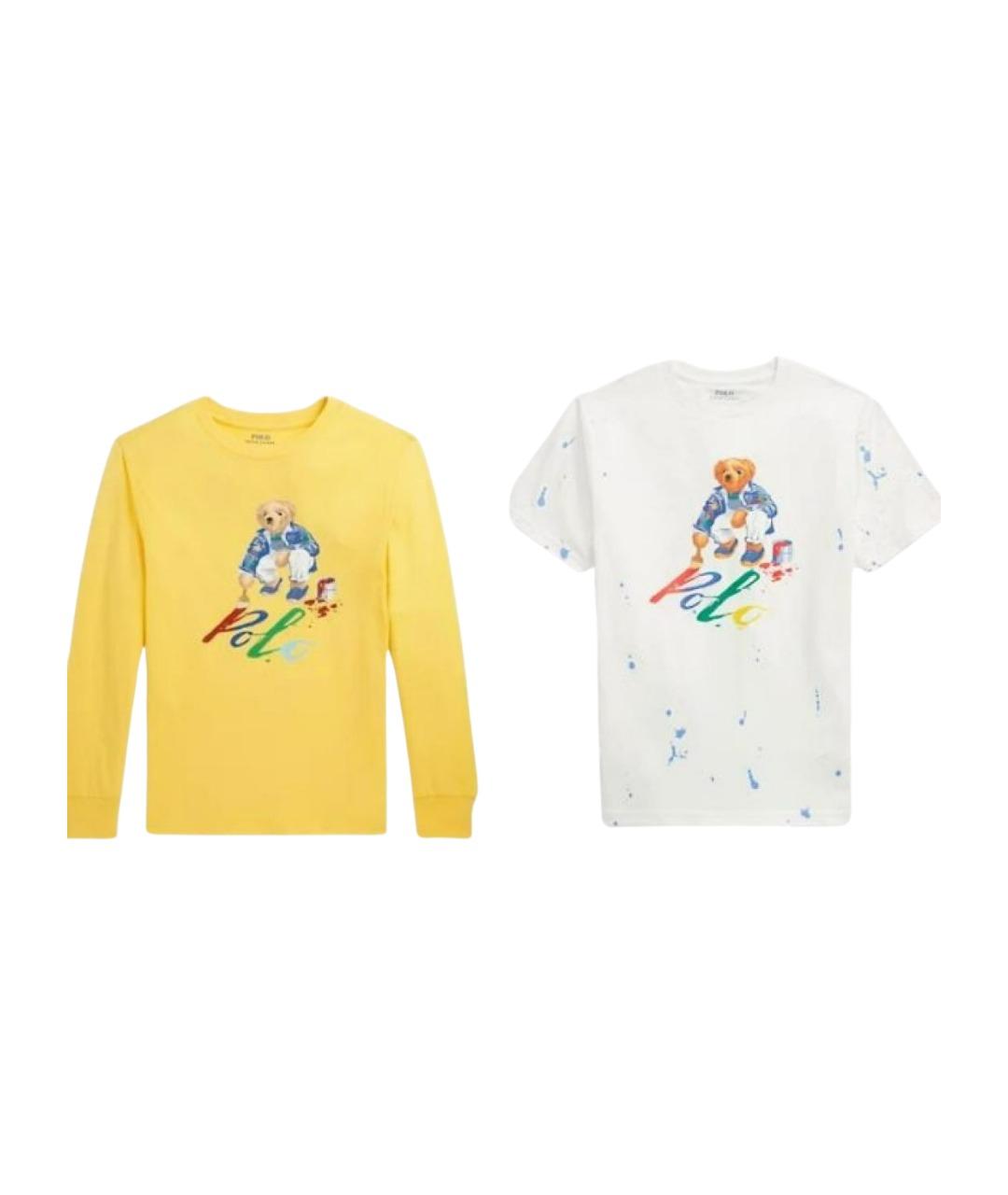 POLO RALPH LAUREN Мульти хлопковая детская футболка, фото 1