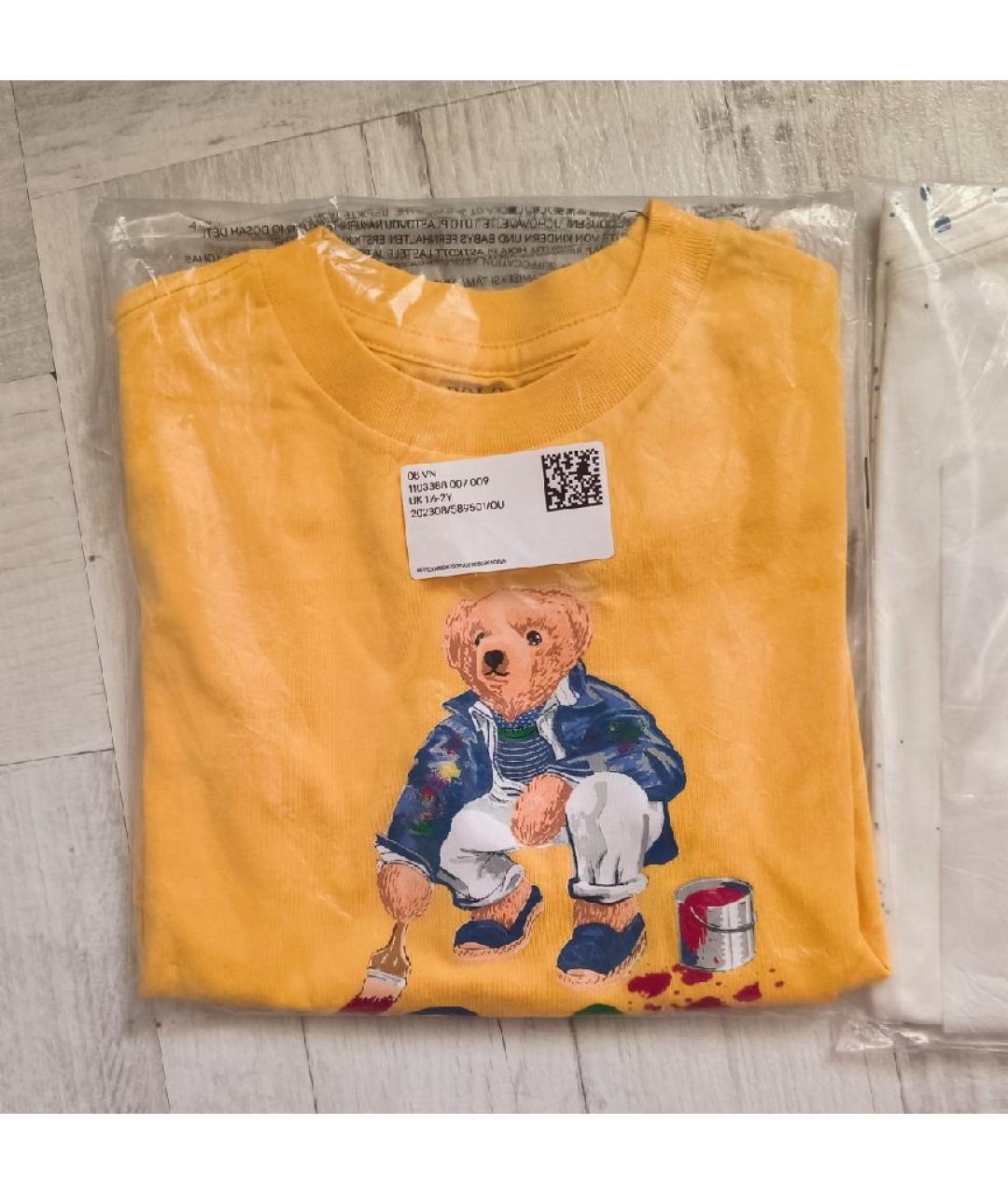 POLO RALPH LAUREN Мульти хлопковая детская футболка, фото 8