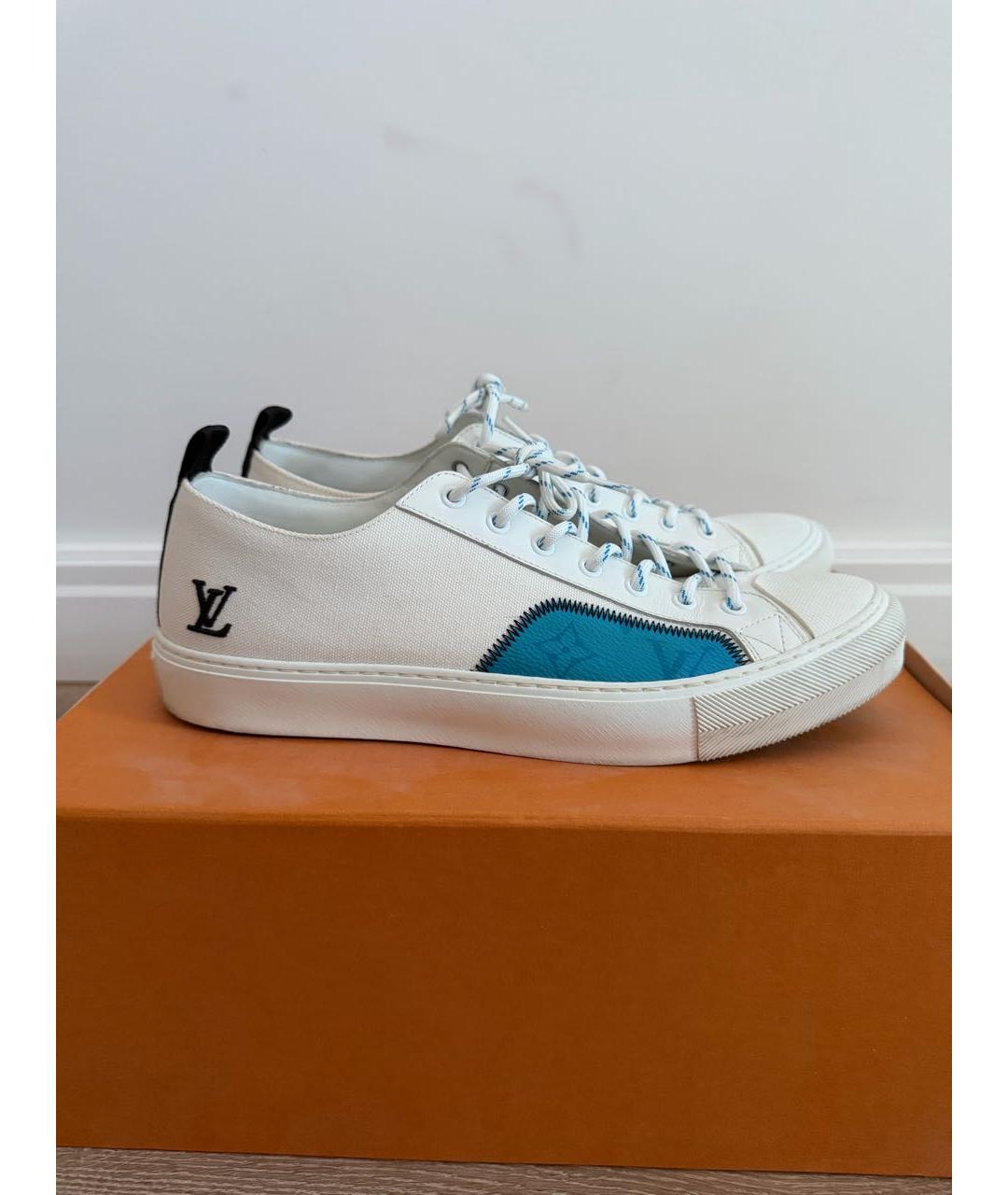 LOUIS VUITTON Мульти текстильные низкие кроссовки / кеды, фото 6