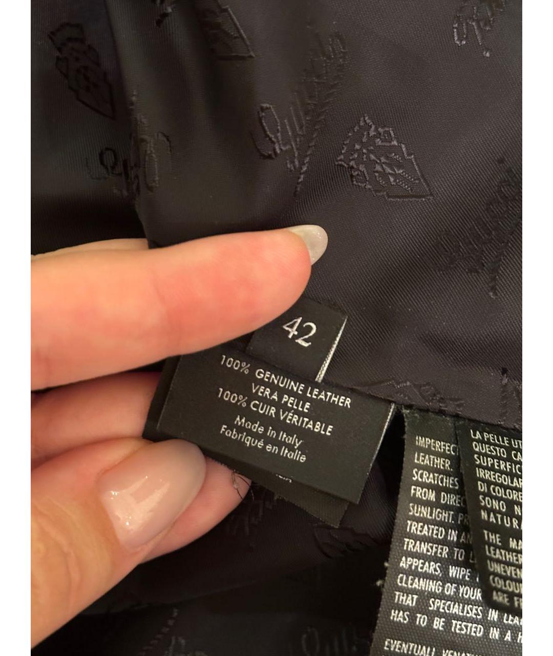 GUCCI Черная кожаная куртка, фото 6