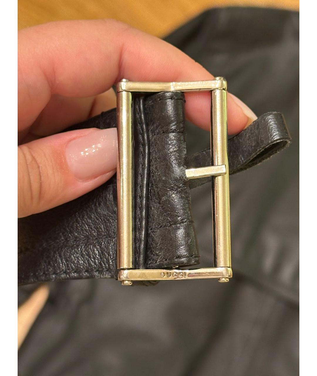 GUCCI Черная кожаная куртка, фото 5