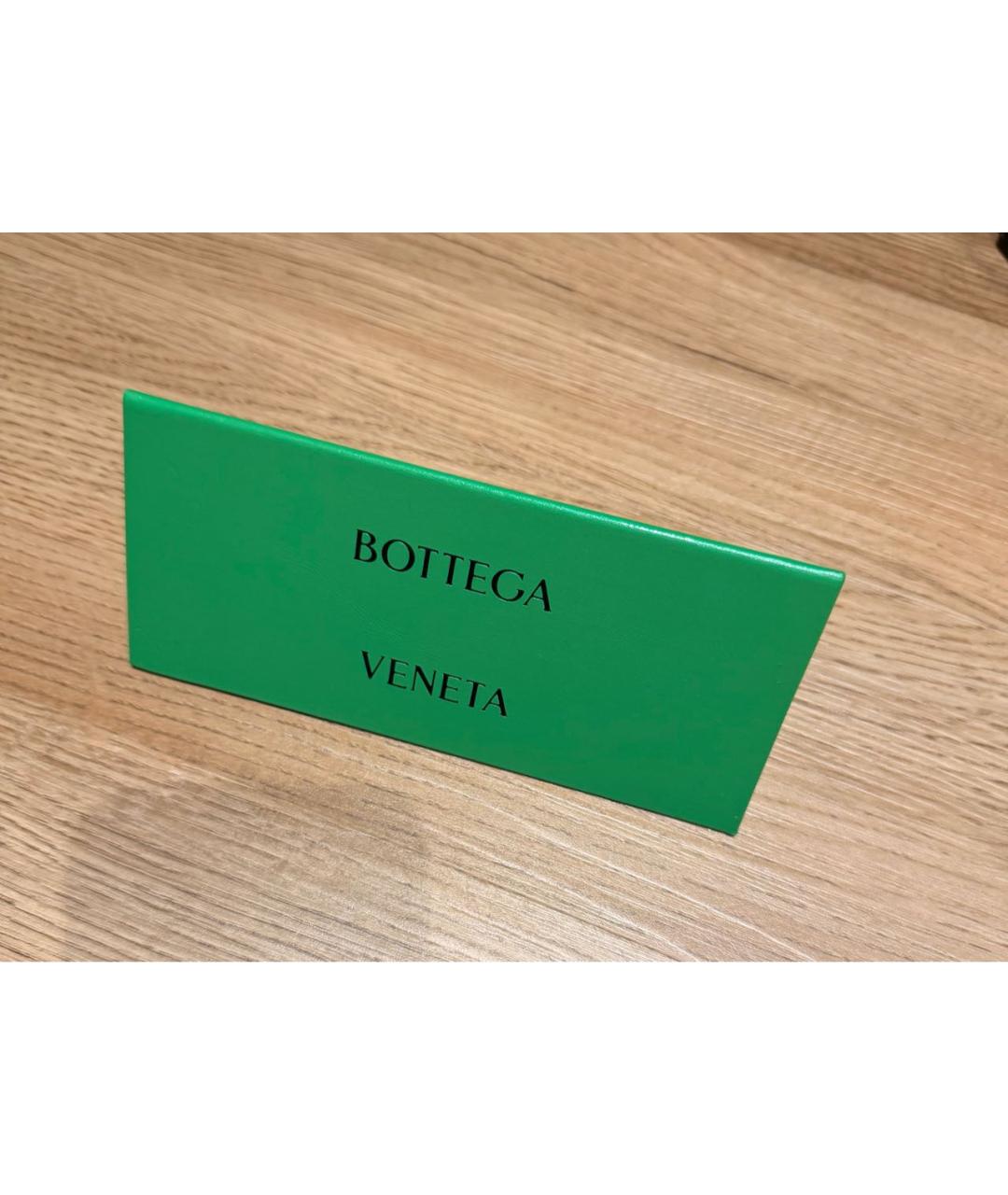 BOTTEGA VENETA Коричневые пластиковые солнцезащитные очки, фото 4