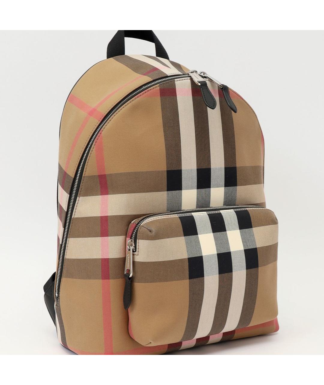 BURBERRY Бежевый тканевый портфель, фото 3