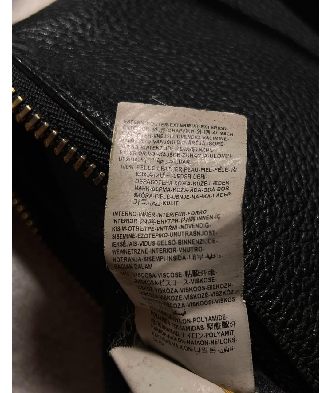 VERSACE Черная кожаная барсетка, фото 6