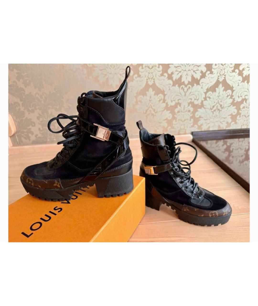 LOUIS VUITTON Черные ботинки, фото 3