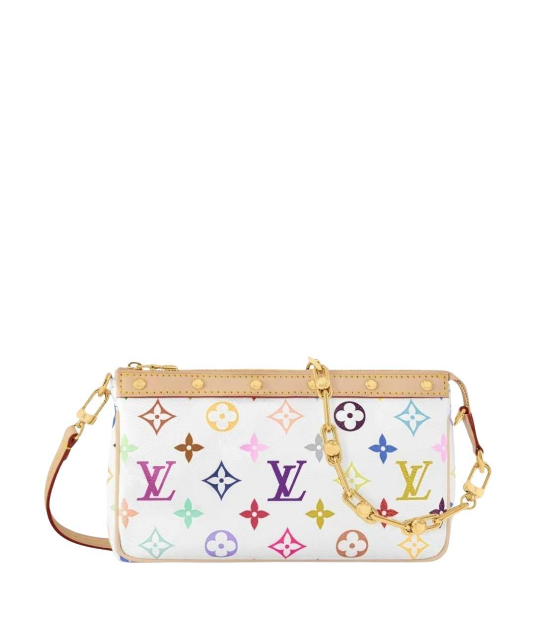 LOUIS VUITTON Белая сумка через плечо из канвы, фото 1