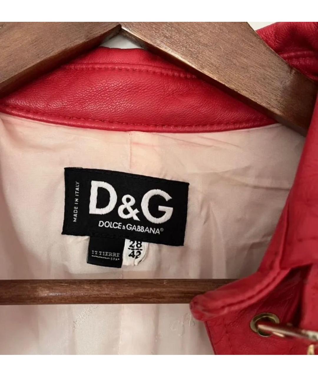 DOLCE&GABBANA Бежевая меховая дубленка, фото 6