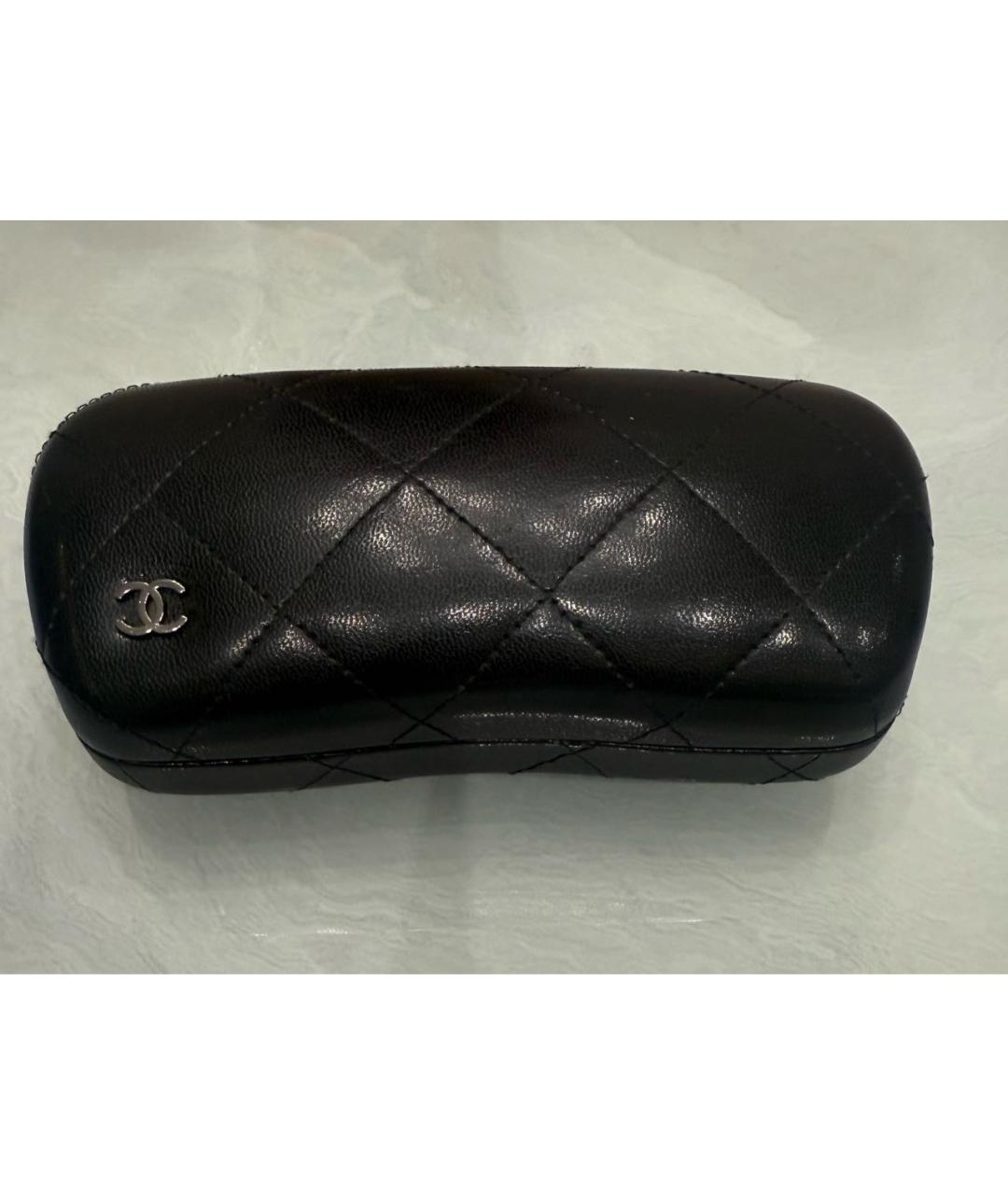 CHANEL Черные пластиковые солнцезащитные очки, фото 5