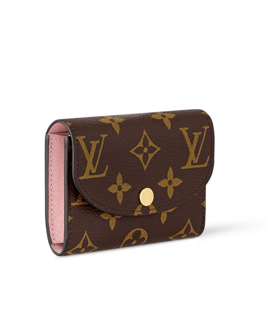 LOUIS VUITTON Коричневый кожаный кошелек, фото 2