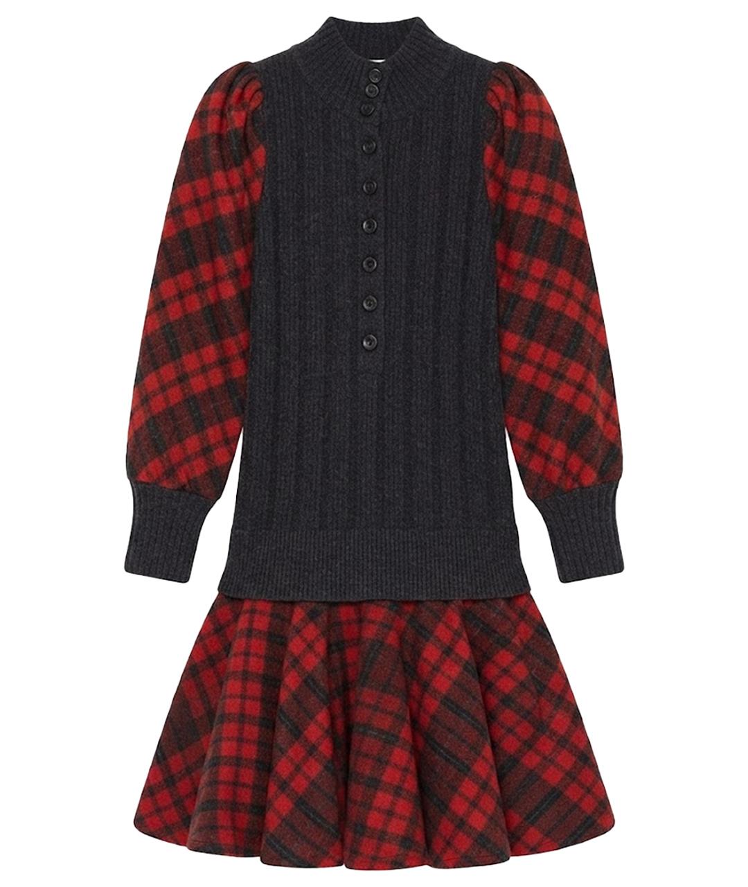 MARC JACOBS Черное шерстяное повседневное платье, фото 1