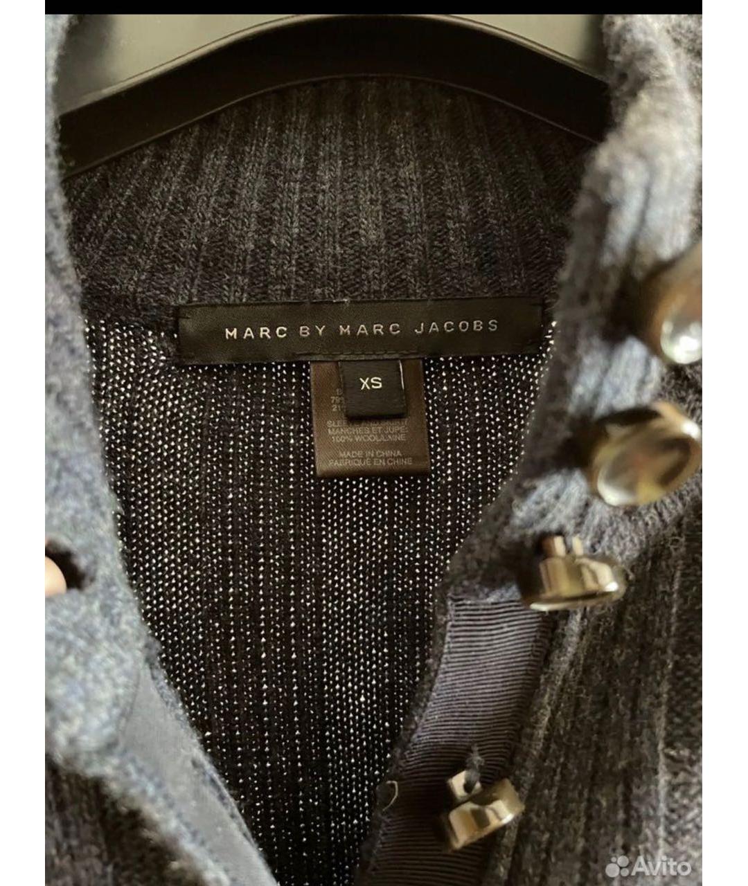 MARC JACOBS Черное шерстяное повседневное платье, фото 2