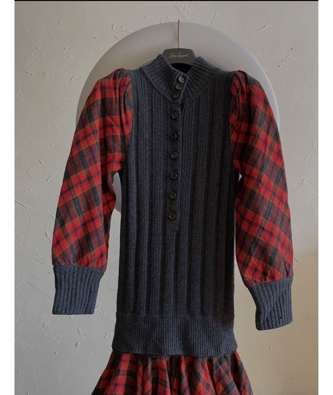 MARC JACOBS Черное шерстяное повседневное платье, фото 3