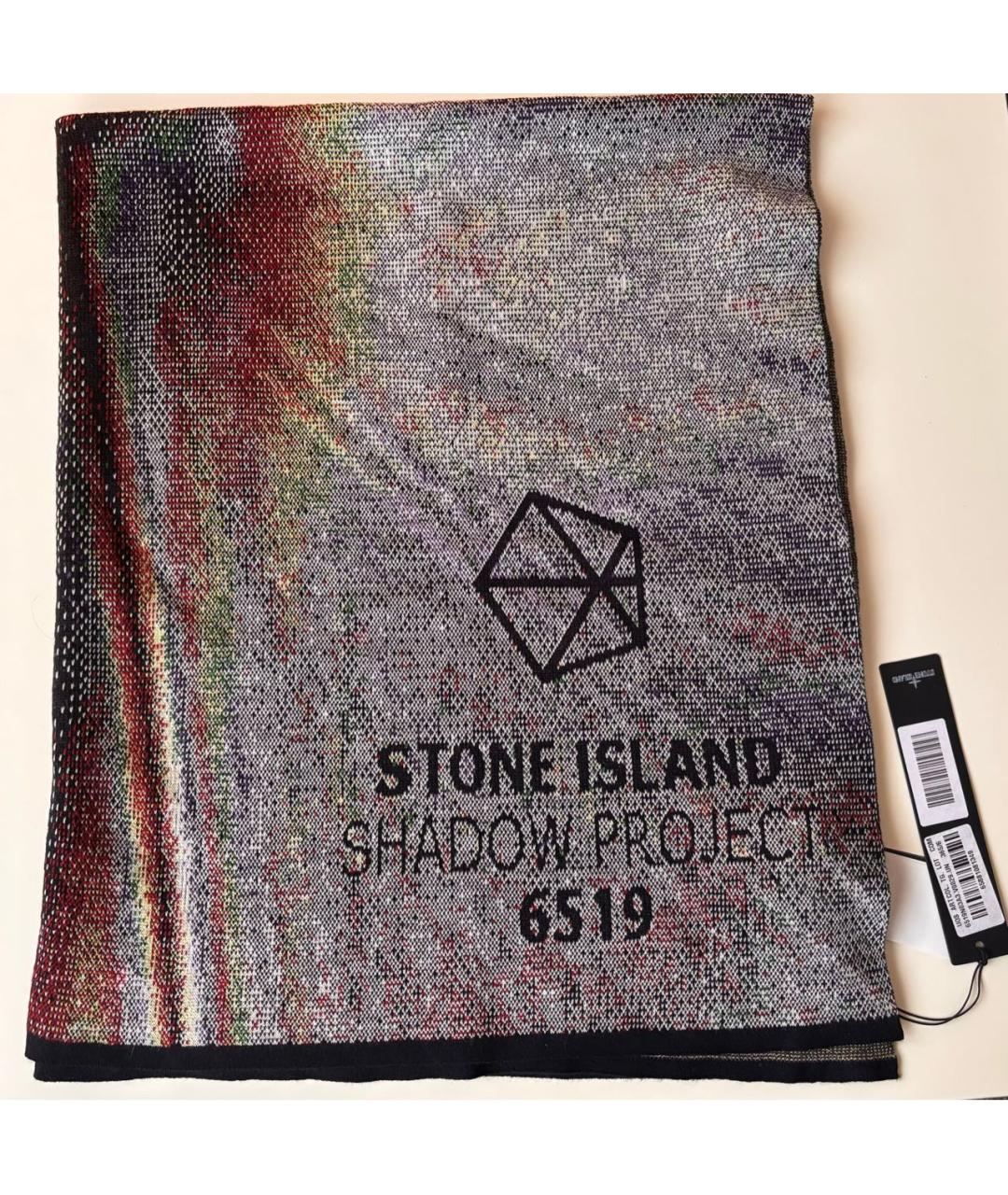 STONE ISLAND Мульти шерстяной шарф, фото 5