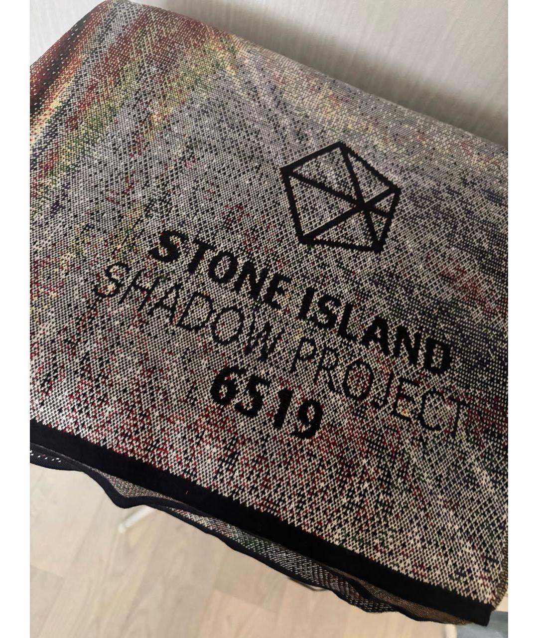 STONE ISLAND Мульти шерстяной шарф, фото 2