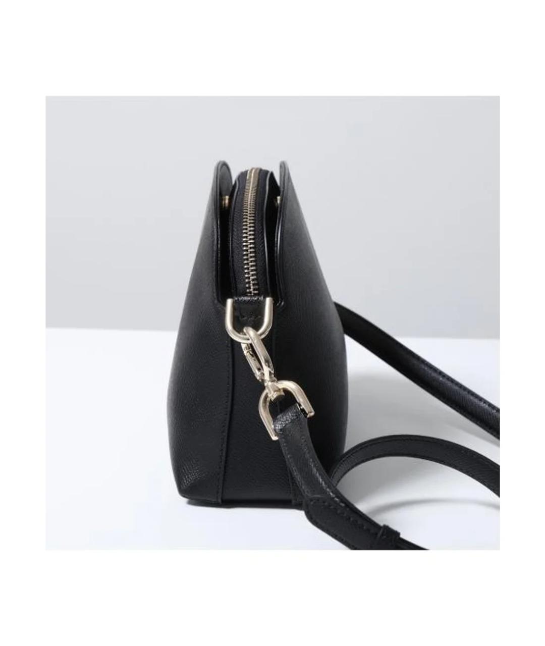 FURLA Черная кожаная сумка через плечо, фото 4