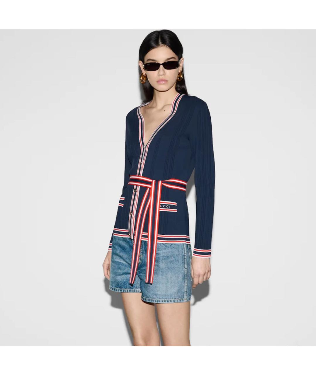GUCCI Мульти вискозный кардиган, фото 5