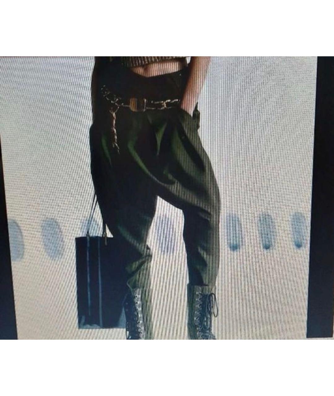 ALEXANDER MCQUEEN Черные вискозные брюки широкие, фото 2