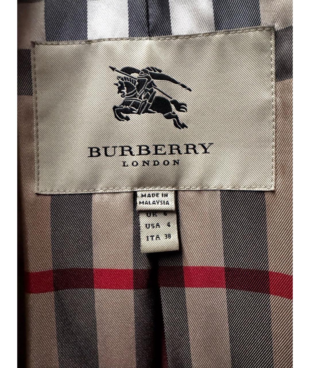 BURBERRY Черный тренч/плащ, фото 4