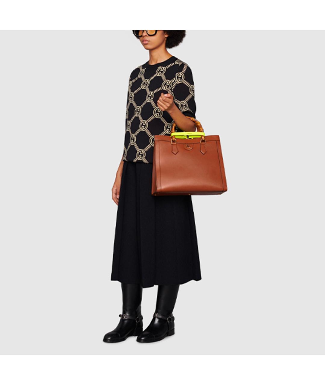 GUCCI Хаки джемпер / свитер, фото 5