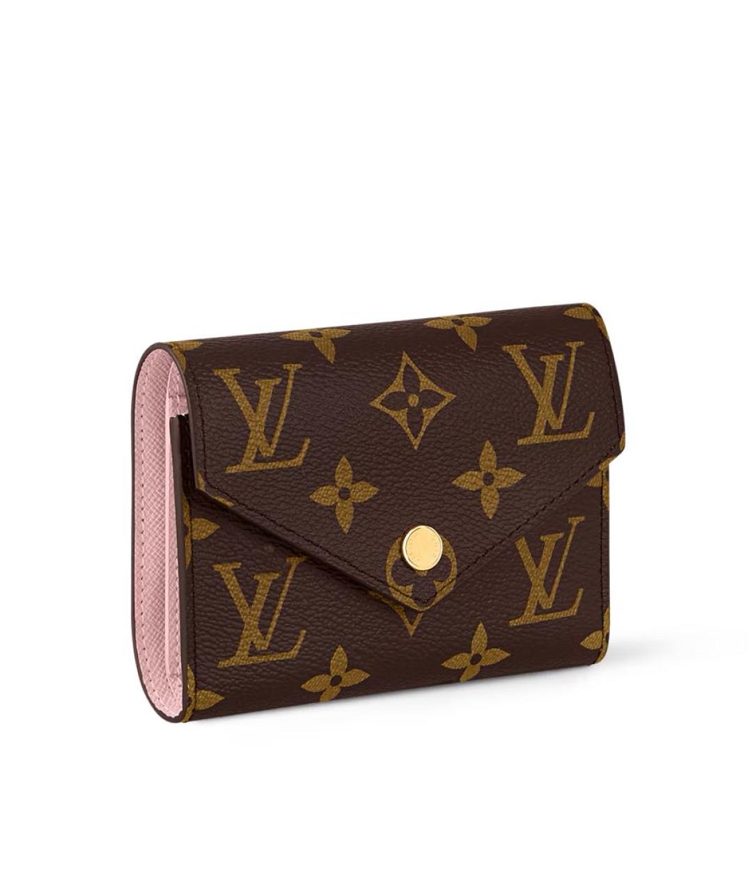 LOUIS VUITTON Коричневый кожаный кошелек, фото 2