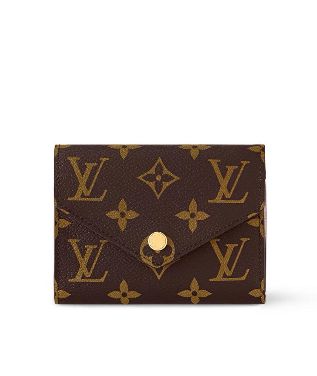LOUIS VUITTON Коричневый кожаный кошелек, фото 6