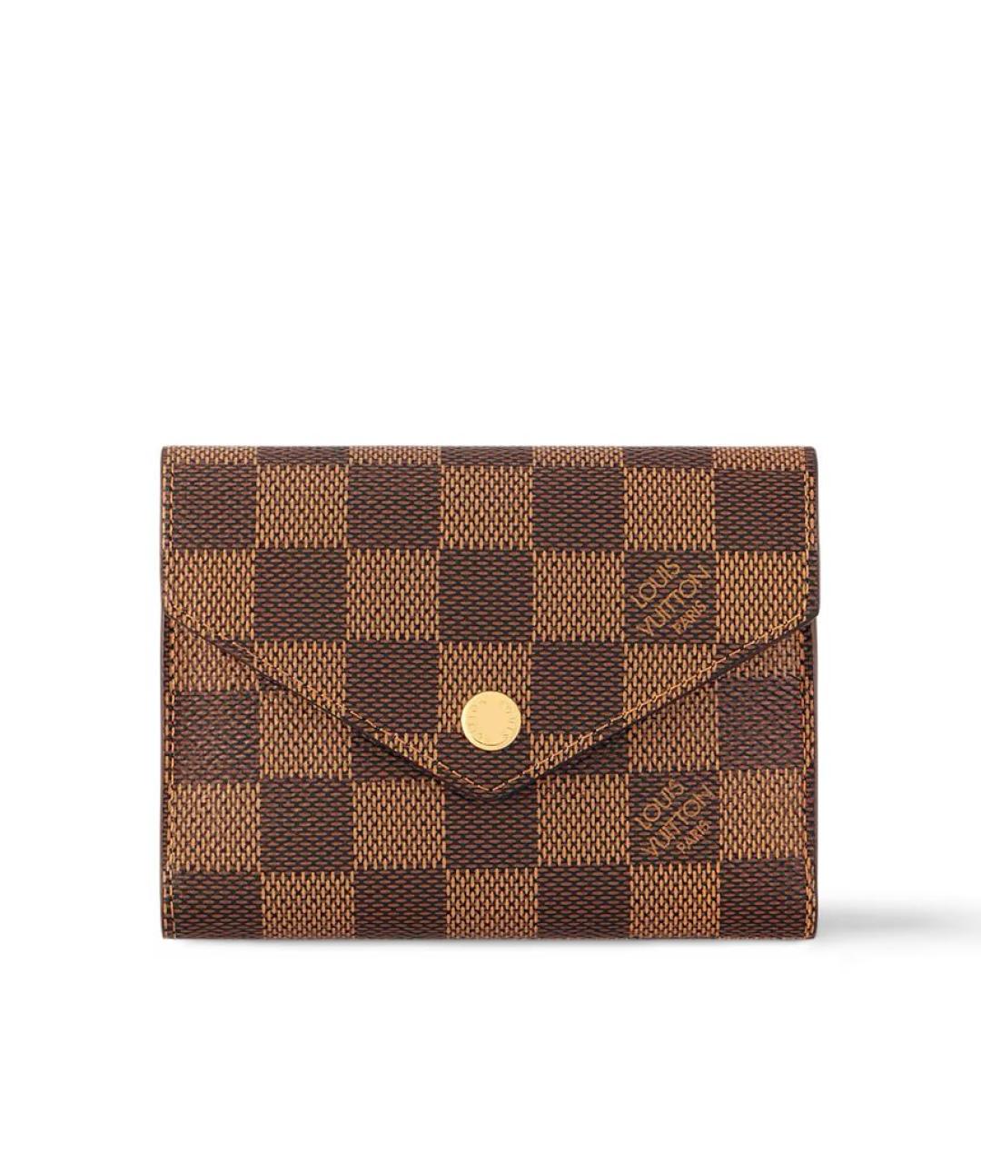 LOUIS VUITTON Коричневый кошелек, фото 6