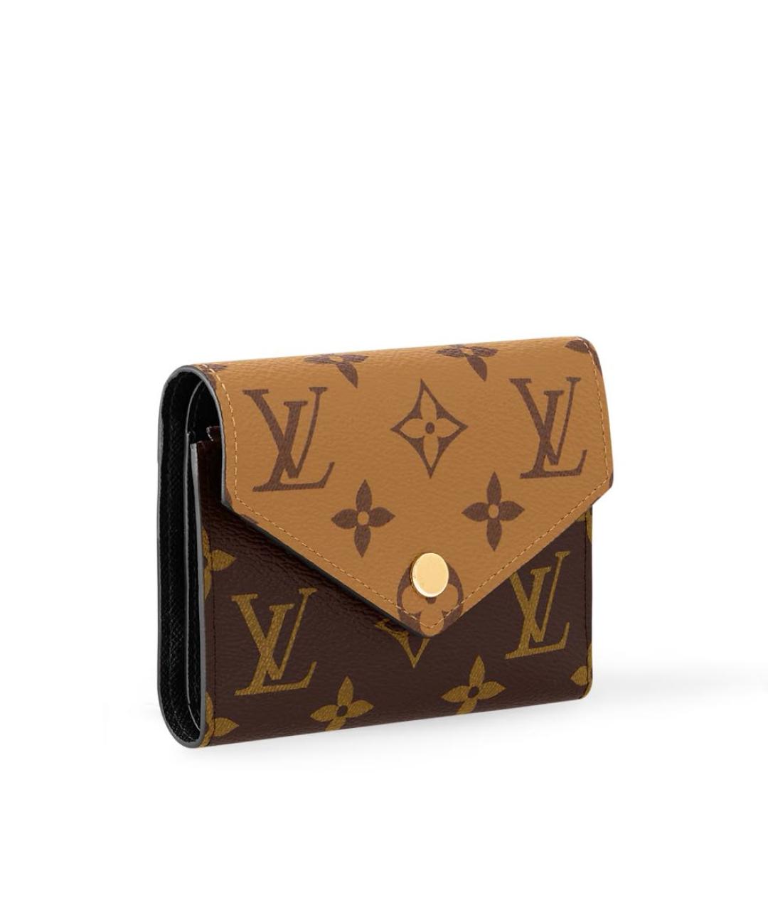 LOUIS VUITTON Коричневый кожаный кошелек, фото 2