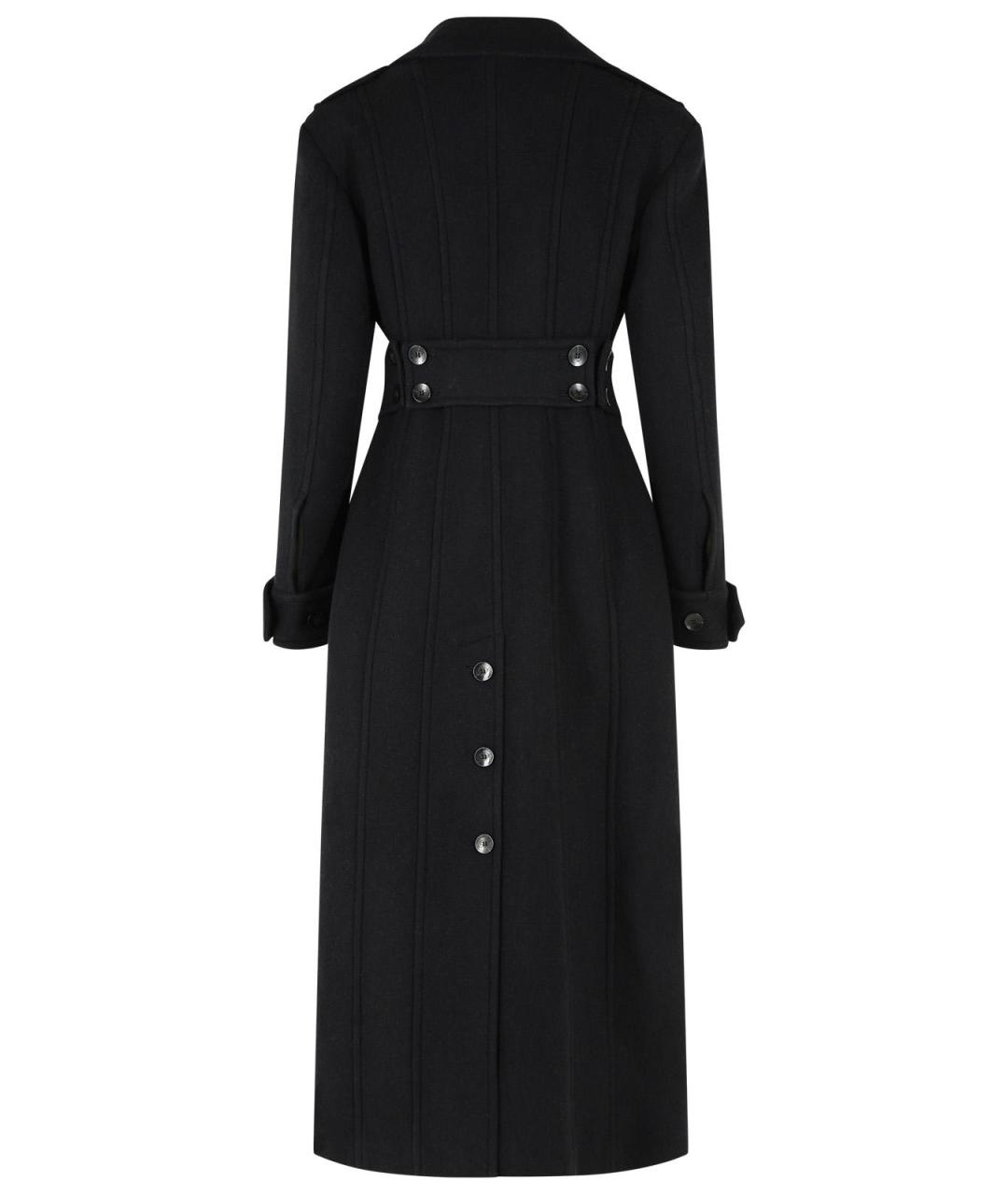 BLUMARINE Черное шерстяное пальто, фото 3