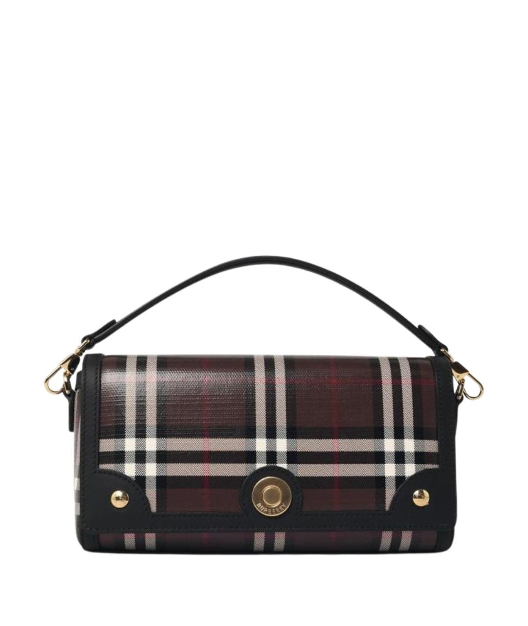 BURBERRY Коричневая сумка через плечо из канвы, фото 1