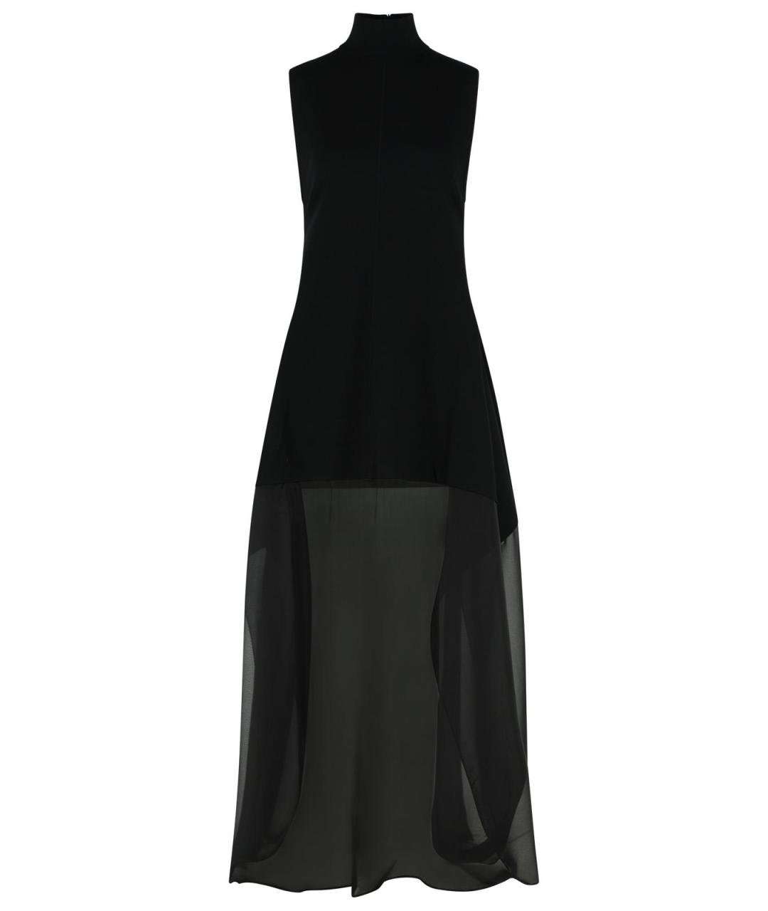 SPORTMAX Черное вискозное повседневное платье, фото 1