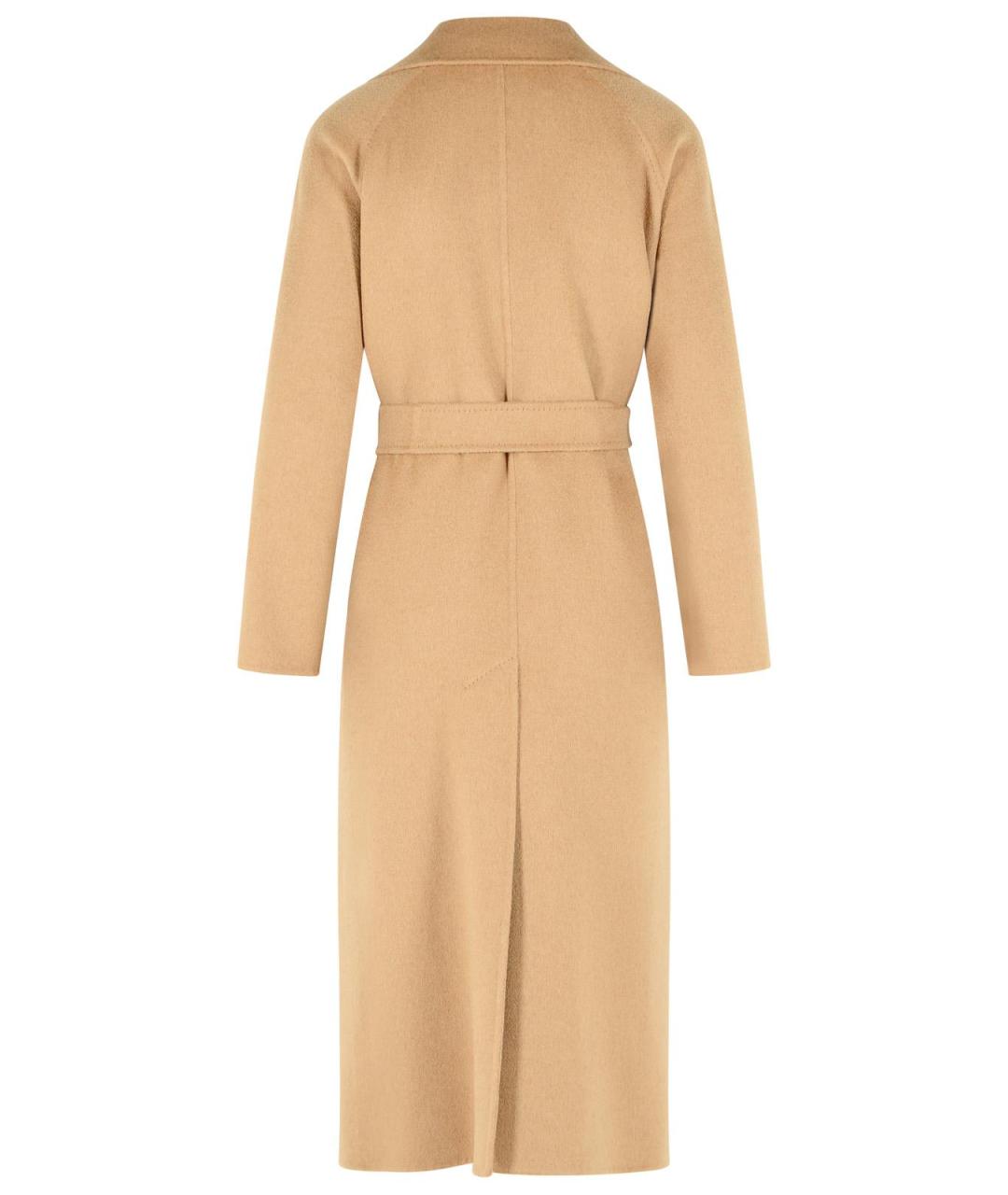 MAX MARA Бежевое шерстяное пальто, фото 3
