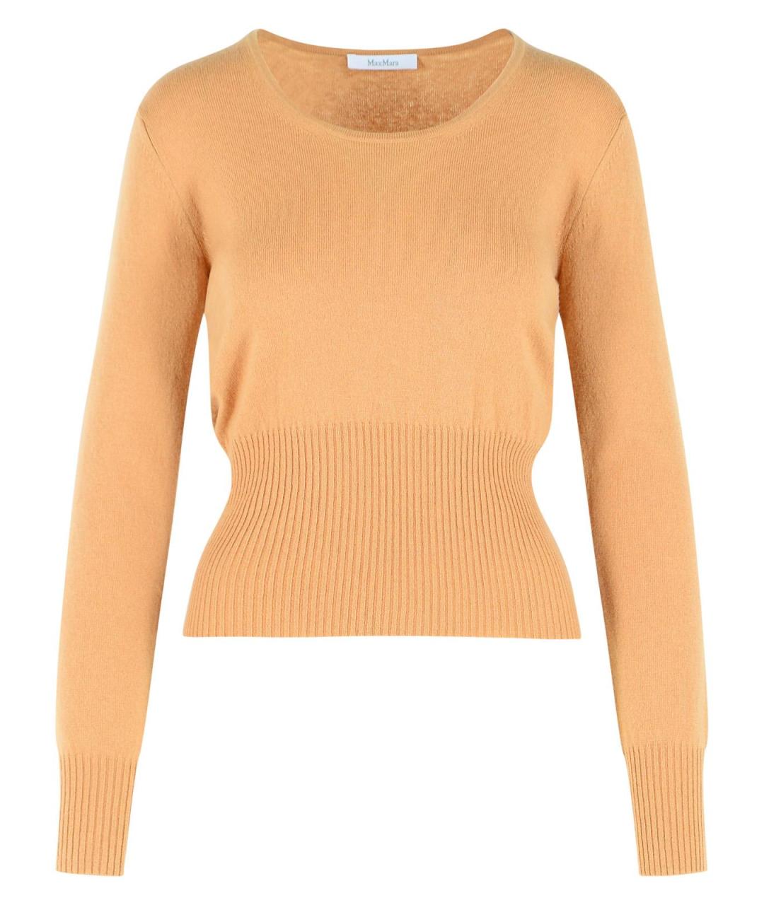 MAX MARA Бежевый шерстяной джемпер / свитер, фото 1