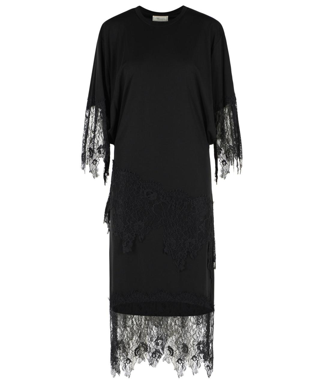 BLUMARINE Черное вискозное коктейльное платье, фото 1