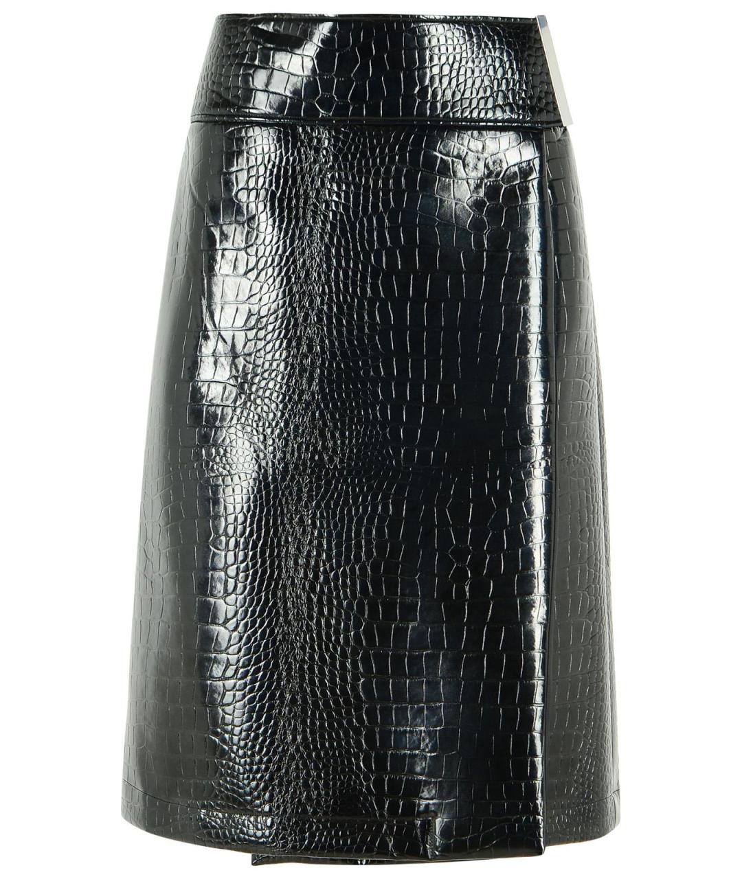 SPORTMAX Черная полиэстеровая юбка мини, фото 1
