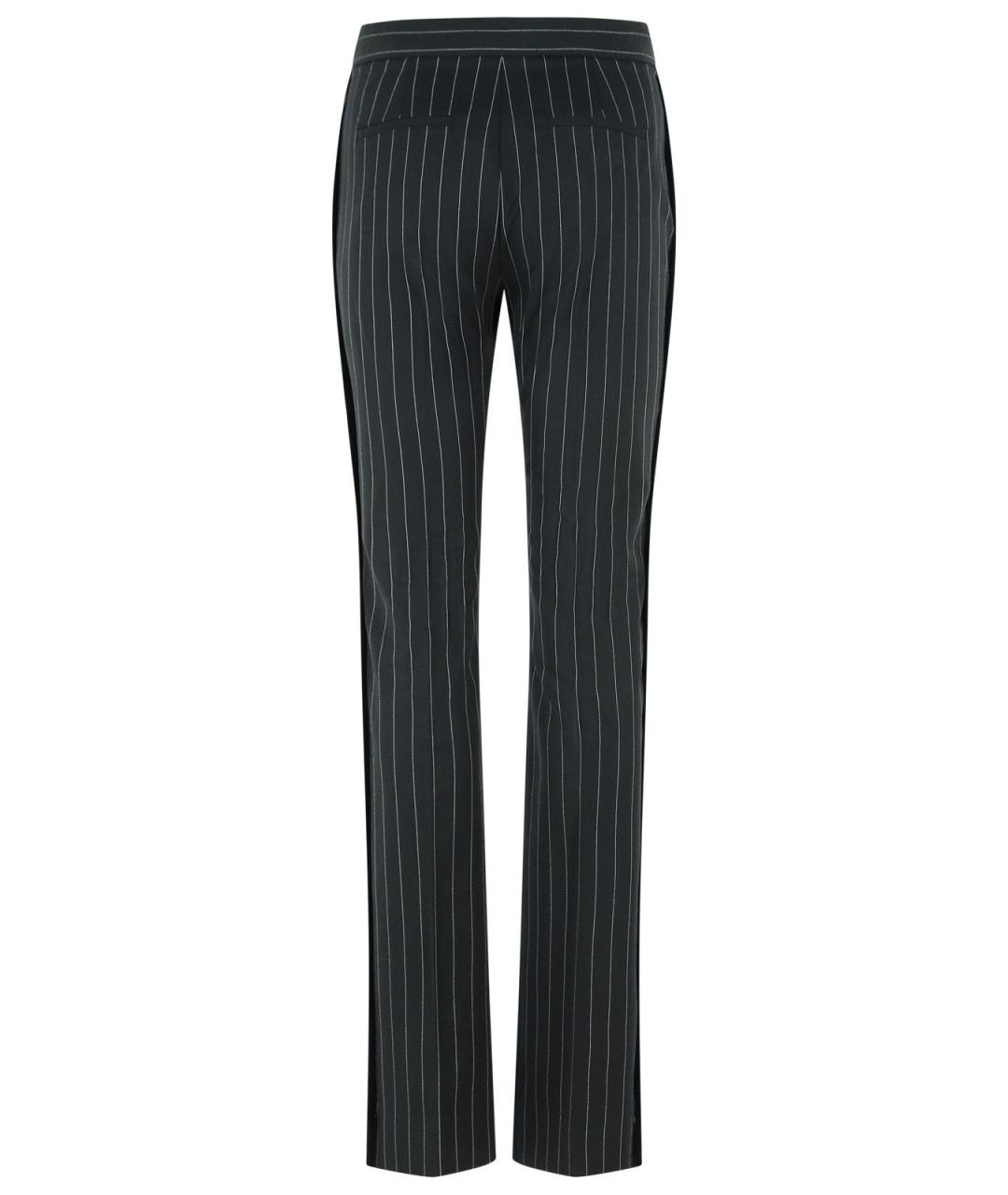 SPORTMAX Черные шерстяные брюки узкие, фото 3