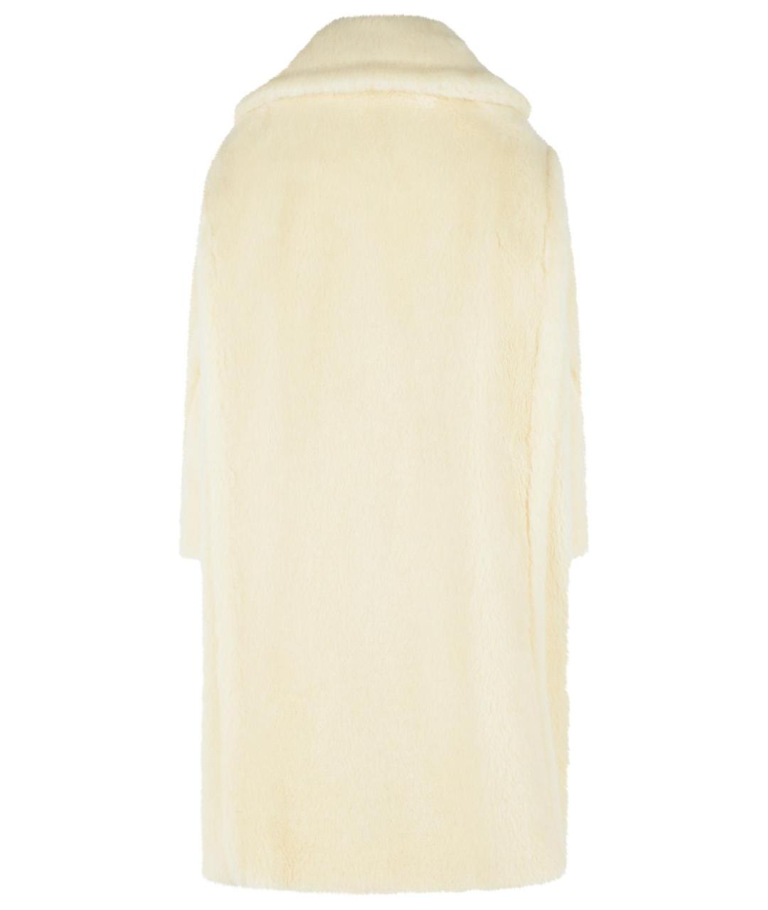 MAX MARA Белое шерстяное пальто, фото 3