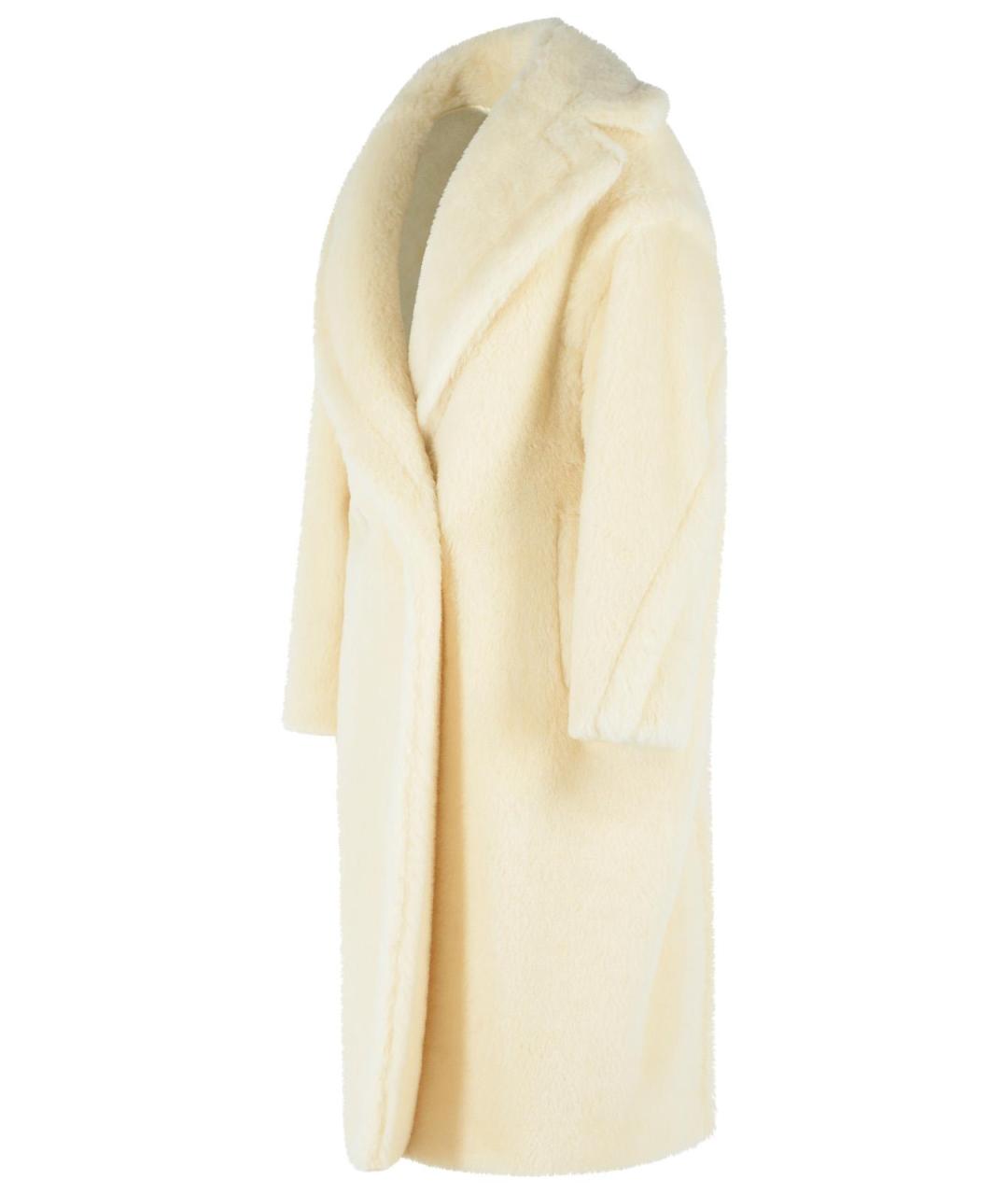 MAX MARA Белое шерстяное пальто, фото 2