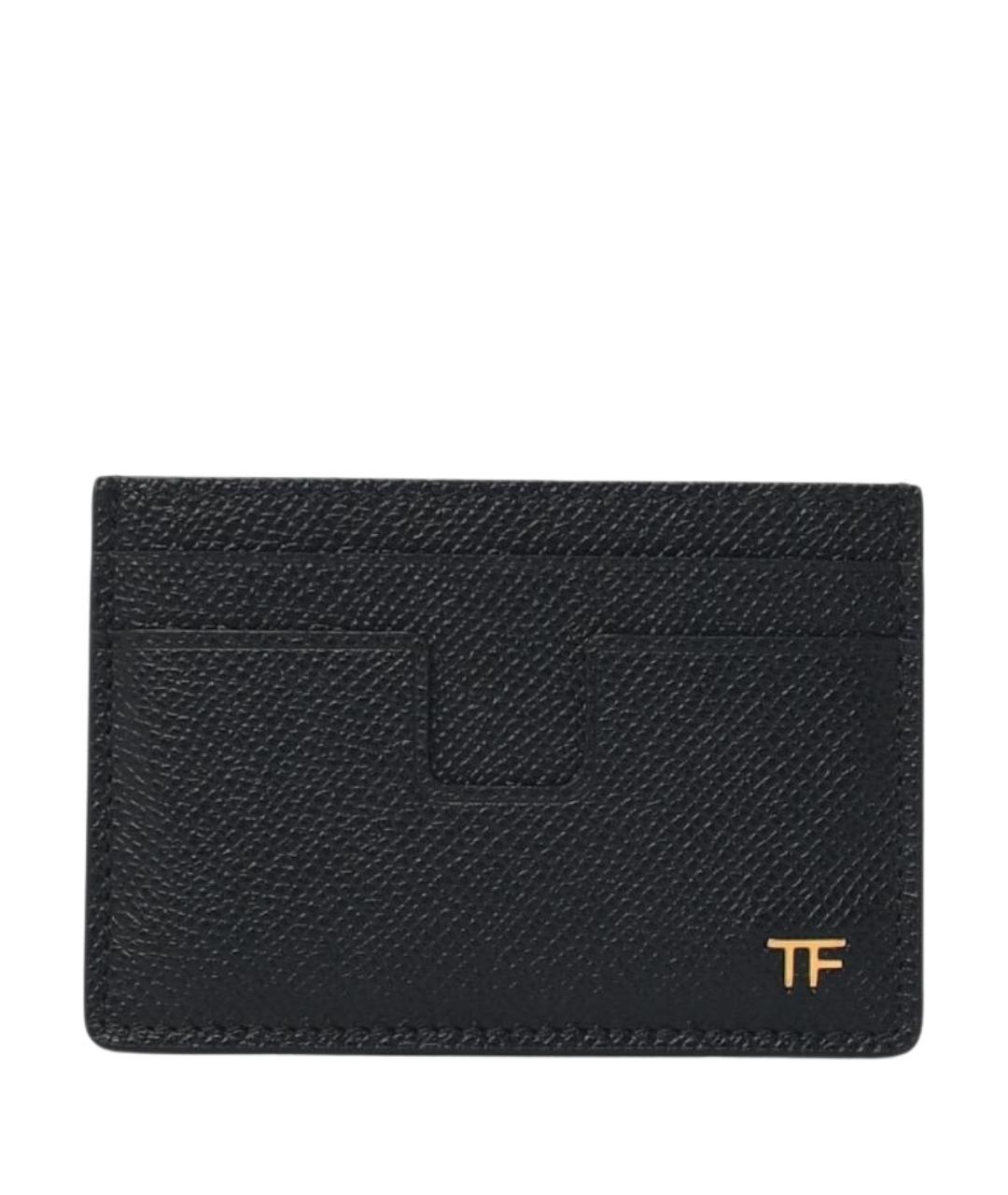 TOM FORD Черный кожаный кардхолдер, фото 1